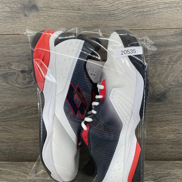 Lotto Mirage Men\'s Tennis Shoes Size 11 White Red Black Athletic Sneakers CE235 main image 4